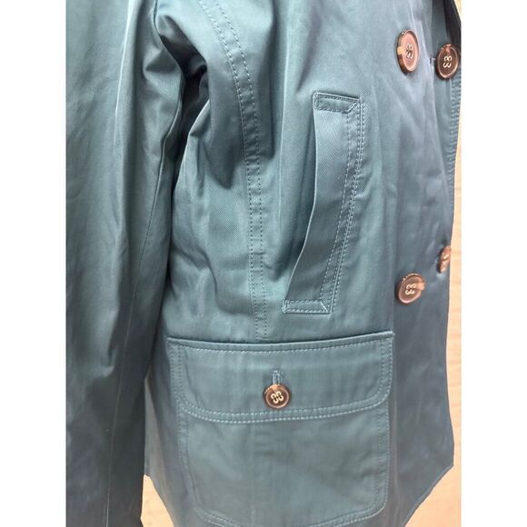 Talbots Women Double Breasted Water Repellent Windbreaker Jacket Size M - Picture 7 of 10